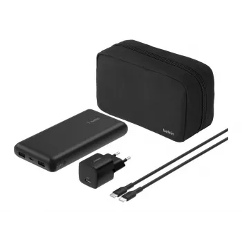 Belkin BoostCharge - Powerbank + AC lādētājs - 20000 mAh - PD - 3 izejas porti (24 pin USB-C, 2 x USB)