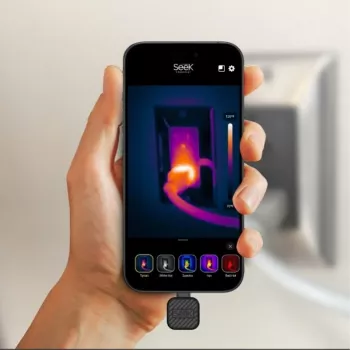 Termālā kamera Seek Thermal CQ-DBAX, 320×240 px, NETD 35 mK, -20–330 °C, 25 Hz