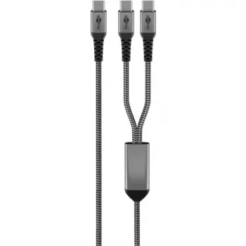 Goobay 75739 USB kabelis melns