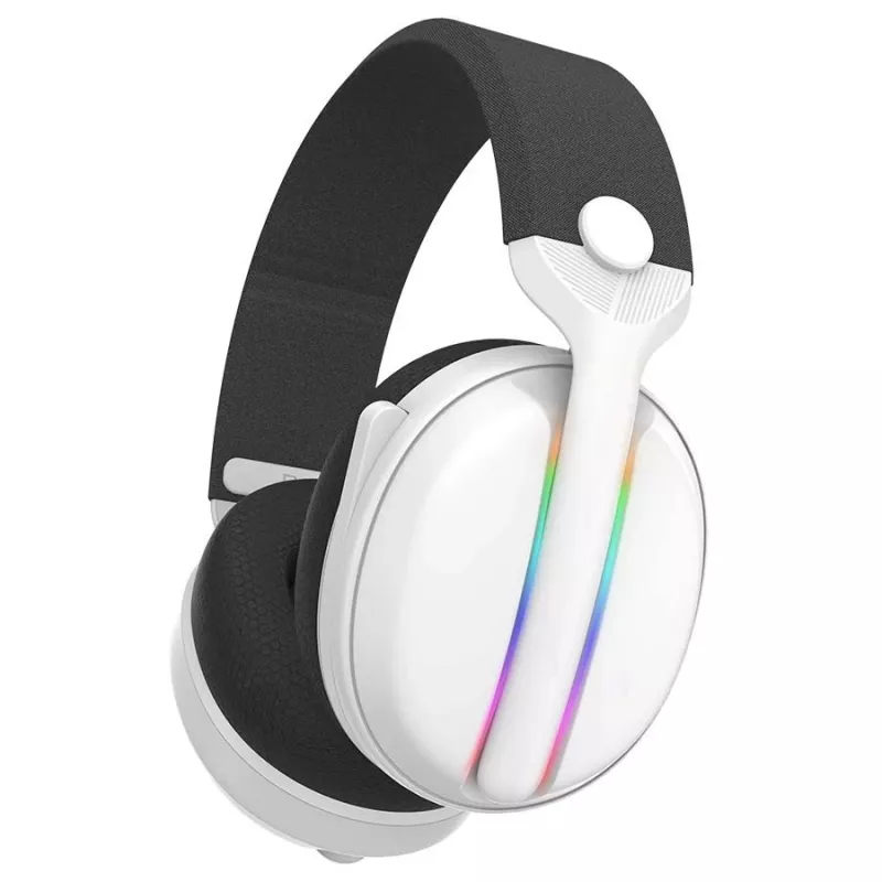Subsonic Vektra SA5717-2 bezvadu austiņas, ausis apņemošas, RGB LED, 7.1 emulācija, baltas