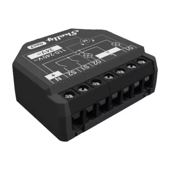 Shelly 2PM Gen3 WiFi Bluetooth kontrolieris — komplekts 4 gab., divkanālu jaudas mērītājs