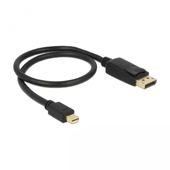 Mini Displayport uz Displayport kabelis DeLOCK 83984 0.5m Melns