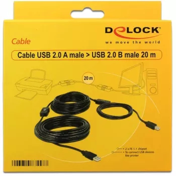 USB kabelis DeLOCK 20m USB 2.0 A - USB 2.0 B 83557