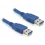 USB kabelis DeLOCK 0,5m USB 3.0 / USB 3.2 Gen 1 A-A zils