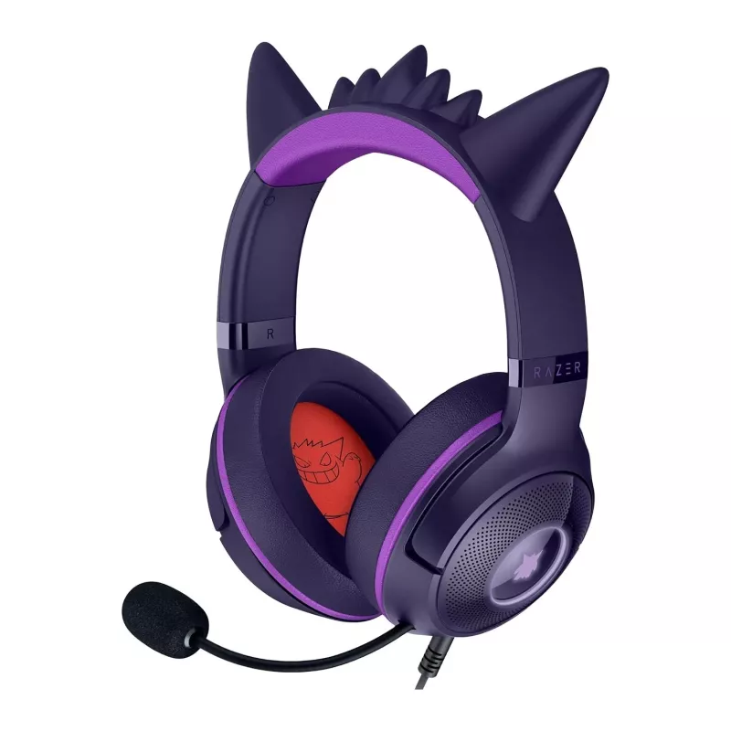Razer Kraken Kitty V2 - Pokemon Gengar Ed. Galvas austiņas Vadu galvas saite Gaming USB Type-A Rozā