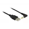 Strāvas kabelis DeLOCK 85544 USB A 1.5m Melns