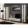 Cama plauktu stends VIGO NEW 180/40/30 sonoma/balti spīdīgs