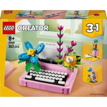 LEGO CREATOR 3in1 31169 Rakstāmmašīna ar ziediem