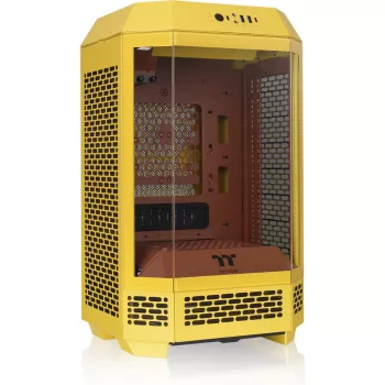 Mini Tornis THERMALTAKE The Tower 250 Butter Caramel — microATX/Mini-ITX, ATX atbalsts, kompakts korpuss