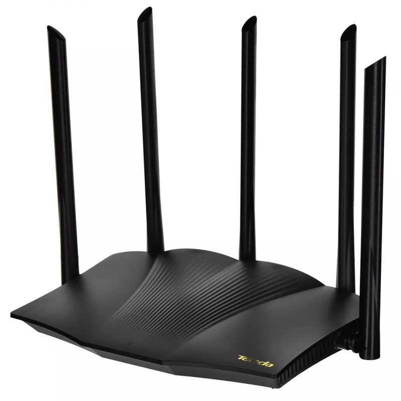 Tenda TX12 PRO bezvadu maršrutētājs Fast Ethernet Divu joslu (2.4 GHz / 5 GHz) Melns