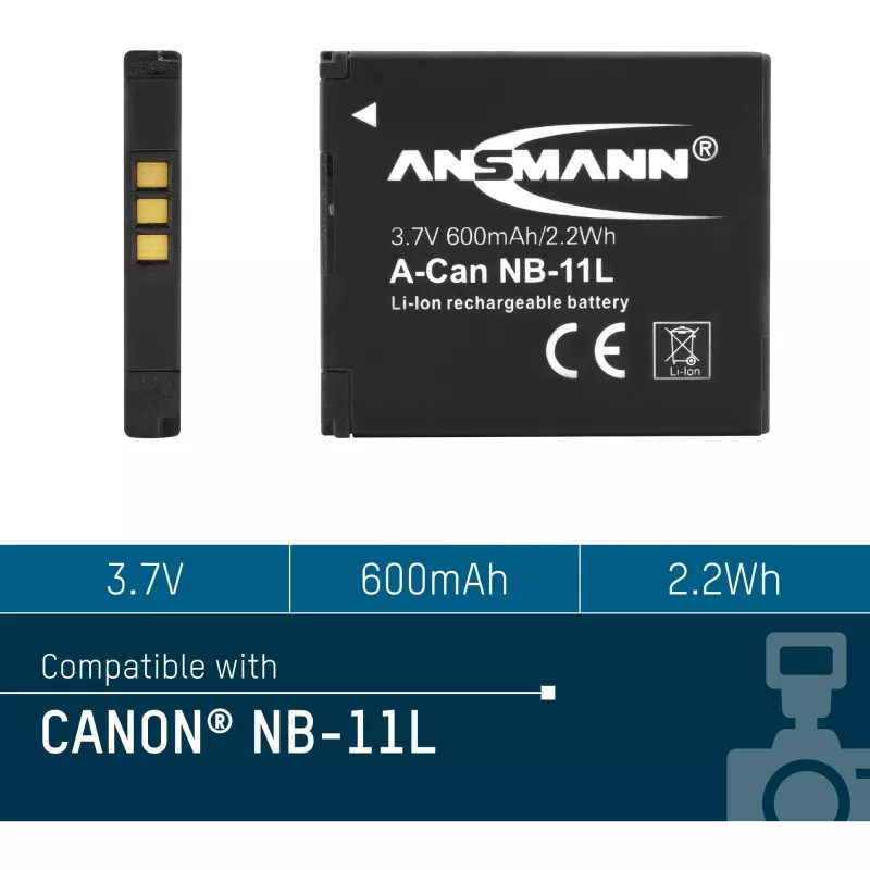 Akumulators Ansmann A-Can NB-11L Litija-Jonu 600 mAh