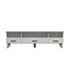 Cama RTV stand LOTTA 180cm Balts + sonoma oak
