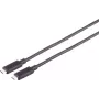 USB kabelis S/CONN 30-41075 USB 3.2 Gen 2 10m Melns