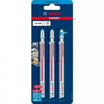 Finiera zāģa asmens komplekts Bosch Expert 2608900560, karbīda, 3 gab.