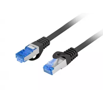 Tīkla kabelis Lanberg PCF6A-10CC-0025-BK RJ45 Cat6a 0,25m Melns