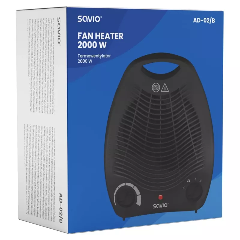 Sadzīves ventilators Savio AD-02 B Melns