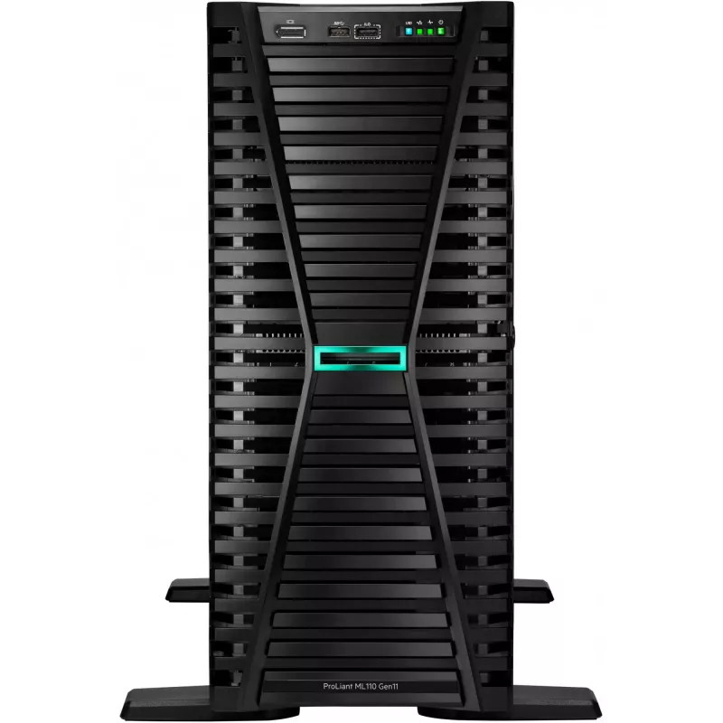 HPE ProLiant ML110 Gen11 4510 12-kodolu 1p 64GB-R MR408i-o 8SFF 2x480GB SSD 2x1000W RPS EU Server