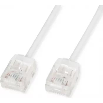 ROLINE UTP Patch Kabelis Cat.6A Ultra-īss RJ45 Balts 1m - Tīkla - UTP (21.15.4471)