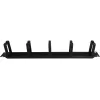 Alantec PK048 1U 19 inch kabeļu organizators ar birstīšu uzmavu, 5 plastmasas turētāji