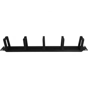 Alantec PK048 1U 19 inch kabeļu organizators ar birstīšu uzmavu, 5 plastmasas turētāji