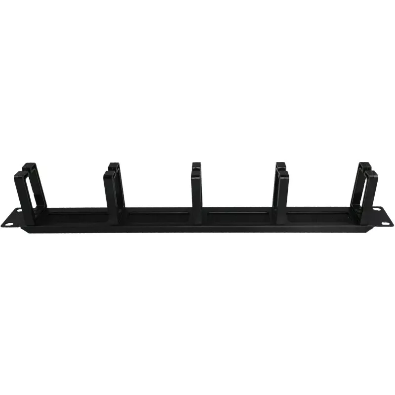 Alantec PK048 1U 19 inch kabeļu organizators ar birstīšu uzmavu, 5 plastmasas turētāji