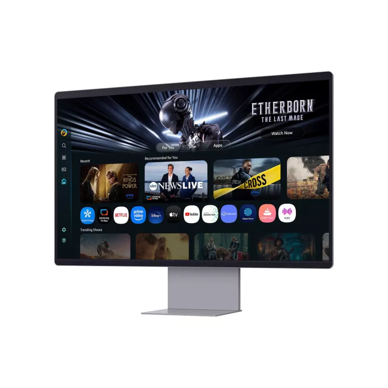 Samsung M90SF datora monitors 81,3 cm (32 collas) 3840 x 2160 pikseļi 4K Ultra HD OLED Sudrabs