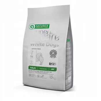 Sausā barība suņiem Nature’s Protection White Dogs Insects Adult Small Breeds 1.5 kg
