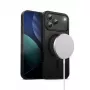 Crong Hybrid Frost MAG Cover Case ar MagSafe iPhone 17 Pro Max Frosted Black