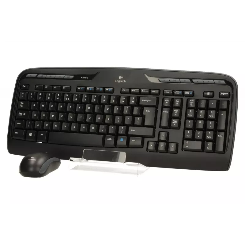Bezvadu tastatūras komplekts Logitech MK330 US QWERTY Melns