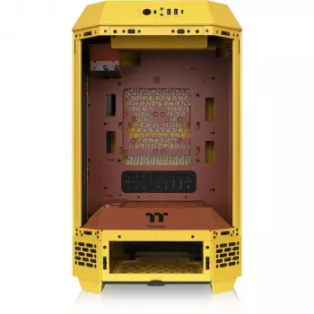 Mini Tornis THERMALTAKE The Tower 250 Butter Caramel — microATX/Mini-ITX, ATX atbalsts, kompakts korpuss