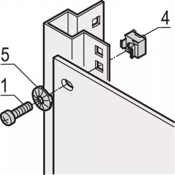 SCHROFF Earthing Cage Nut M6 - Zemējuma būra uzgrieznis M6, 10 gab. (21120131)