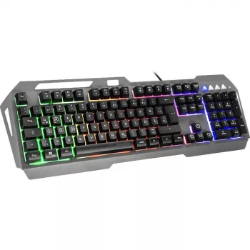 Speedlink Gaming Tastatūra LUNERA. Metāla Varavīksne. Melna