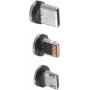 Vadu savienotāju komplekts ShiverPeaks BS14-19003 USB Micro-B USB-C 8-Pin Melns Sudrabs