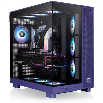 Korpuss Thermaltake View 380 XL TG ARGB Violet, rūdīts stikls x2