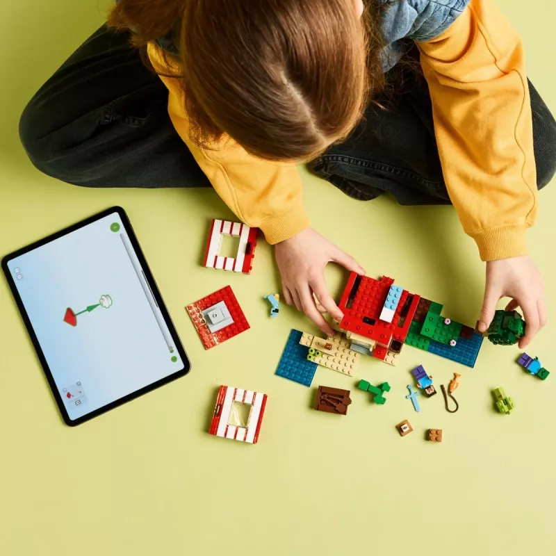 LEGO Minecraft komplekts 21275 TNT Džungļu māja, 287 gabali, 2 minifigūras, vecumam 8+