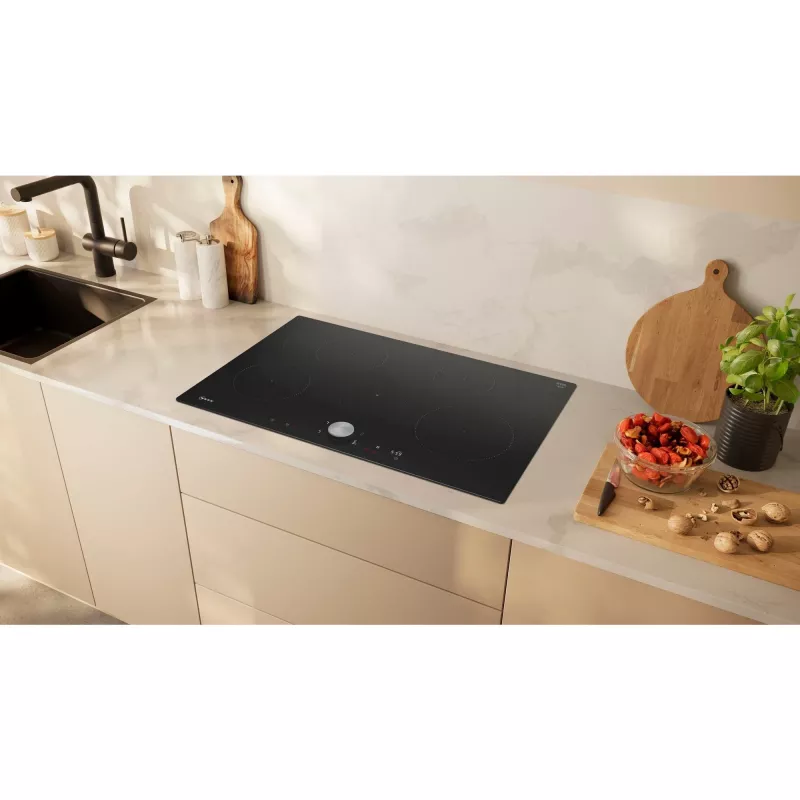 Neff N 90 Melna iebūvējamā 80 cm Zone indukcijas plīts virsma, 5 zonām