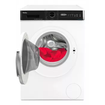 Brīvi stāvoša veļas mazgājamā mašīna AMICA WA3S712BLiSHB, 7 kg, 1200 RPM, 2100 W, LED displejs, Melnas durvis