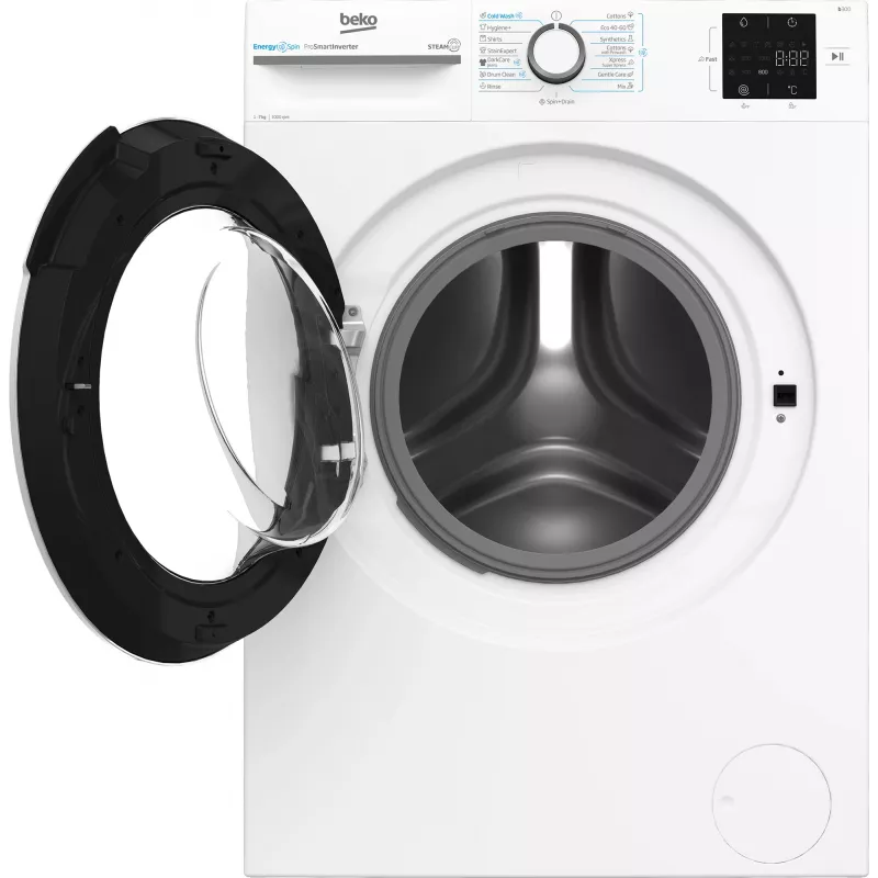 BEKO veļas mazgājamā mašīna BM3WFSU37013WW, 7 kg, Enerģijas klase A, 49.6 cm, 1000 apgr./min, Invertora motors, Steam Cure