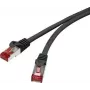 Renkforce RF-4737382 Ethernet Patch Cable Melns