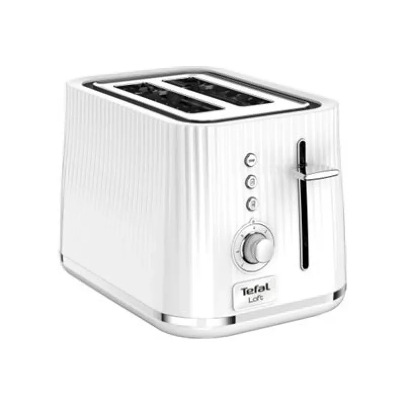 Tefal Loft TT7611 2 šķēlēm Hromēts, Balts