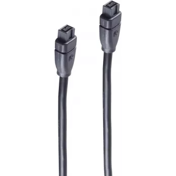 shiverpeaks BS77301 FireWire 800 (IEEE 1394b) kabelis, 9 kontaktu, vīriešu/vīriešu, melns, 800 Mbit/s