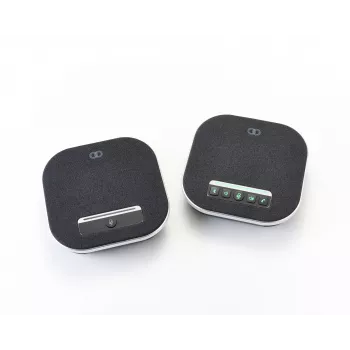 Konferences skaļrunis Boom Collaboration GEMINI ar iebūvētu mikrofonu, Bluetooth un USB, Melns