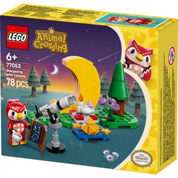 Būvējama rotaļlieta LEGO Animal Crossing Zvaigžņu vērošana ar Eifēmiju komplekts 77053