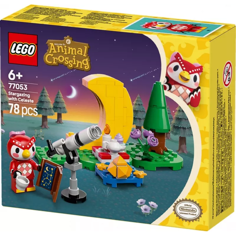 Būvējama rotaļlieta LEGO Animal Crossing Zvaigžņu vērošana ar Eifēmiju komplekts 77053