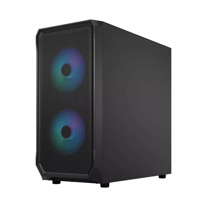 Fractal Design Focus 2 RGB Tempered Glass Mid Tower ATX datora korpuss - Melns