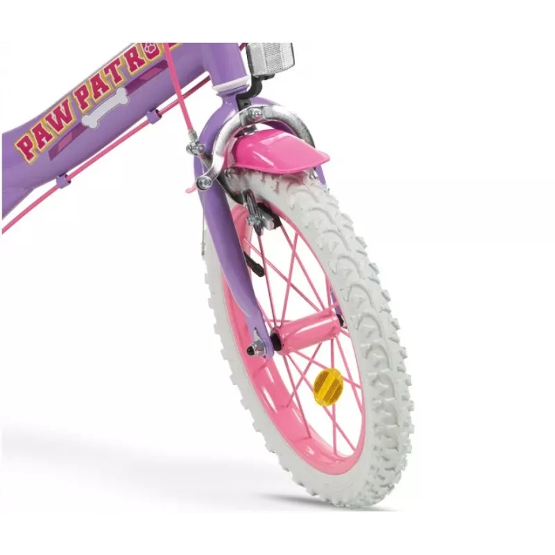 Bērnu velosipēds 14 collu Paw Patrol Purple 1480 Meitene TOIMSA