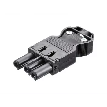 BACHMANN ierīces savienotājs GST18-3, montāžai gatavs, melns (375.505)