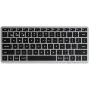 Satechi Slim X1 Bluetooth tastatūra QWERTZ vācu melna - pelēka (ST-BTSX1M-DE)