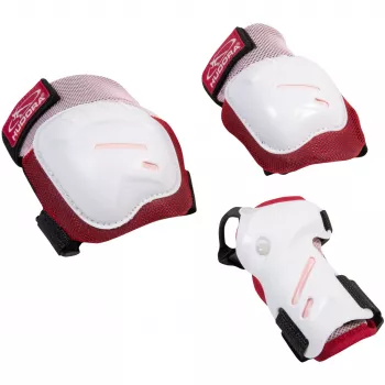 Biomehānisko aizsargu komplekts Comfort (rozā/balts, izmērs M)