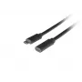 USB C uz USB C pagarinātājkabelis LANBERG CA-USBE-20CC-0005-BK, USB 3.2 Gen 1 (5 Gbit/s), 0.5 m, melns